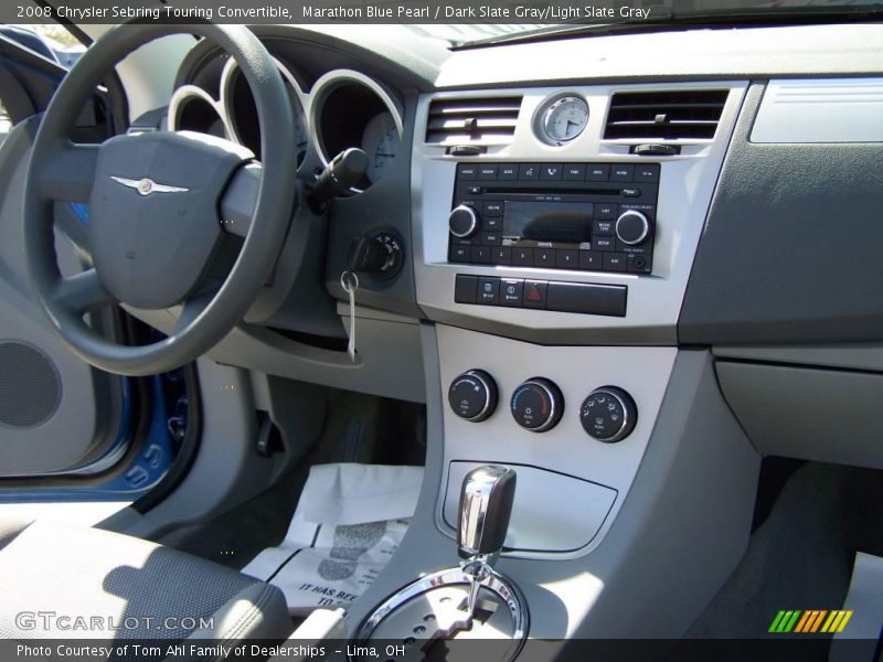 Marathon Blue Pearl / Dark Slate Gray/Light Slate Gray 2008 Chrysler Sebring Touring Convertible