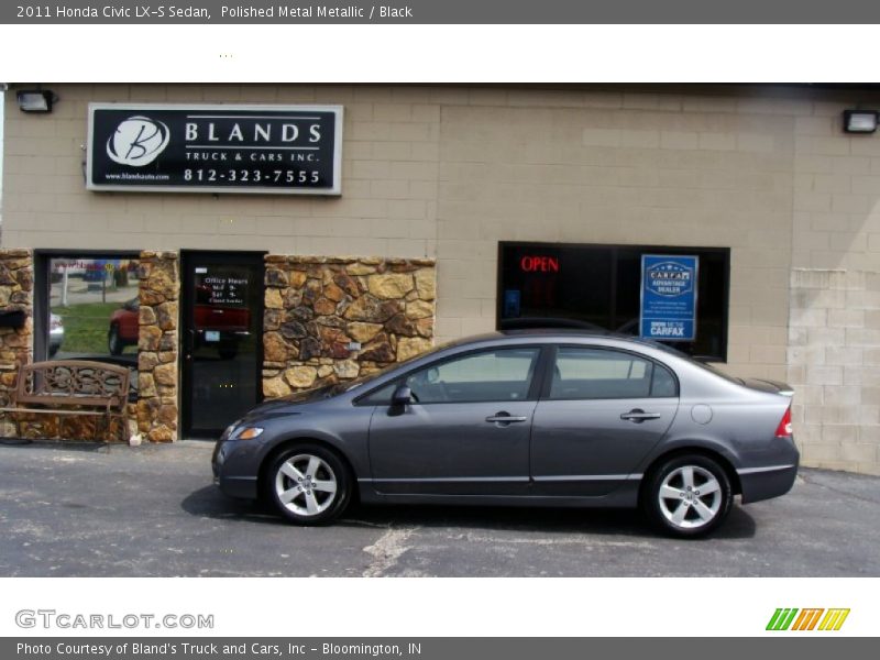 Polished Metal Metallic / Black 2011 Honda Civic LX-S Sedan