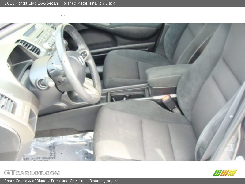 Polished Metal Metallic / Black 2011 Honda Civic LX-S Sedan