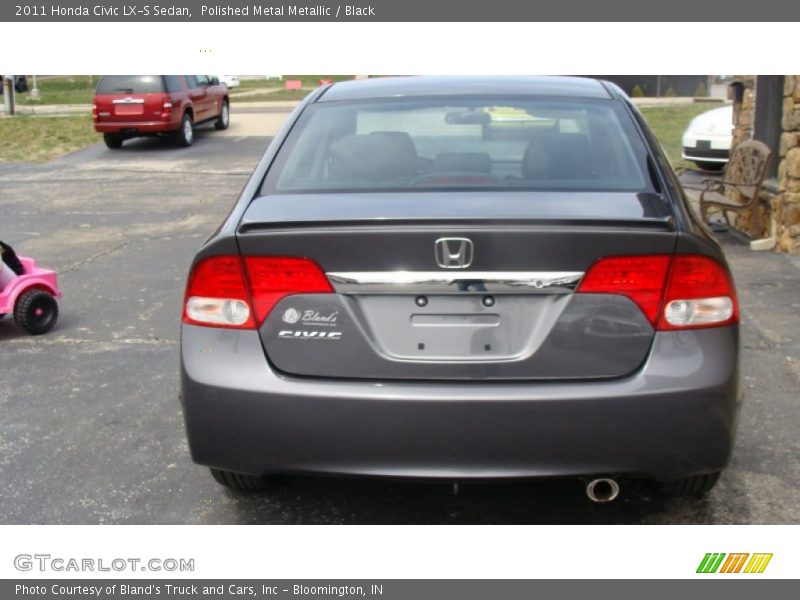 Polished Metal Metallic / Black 2011 Honda Civic LX-S Sedan