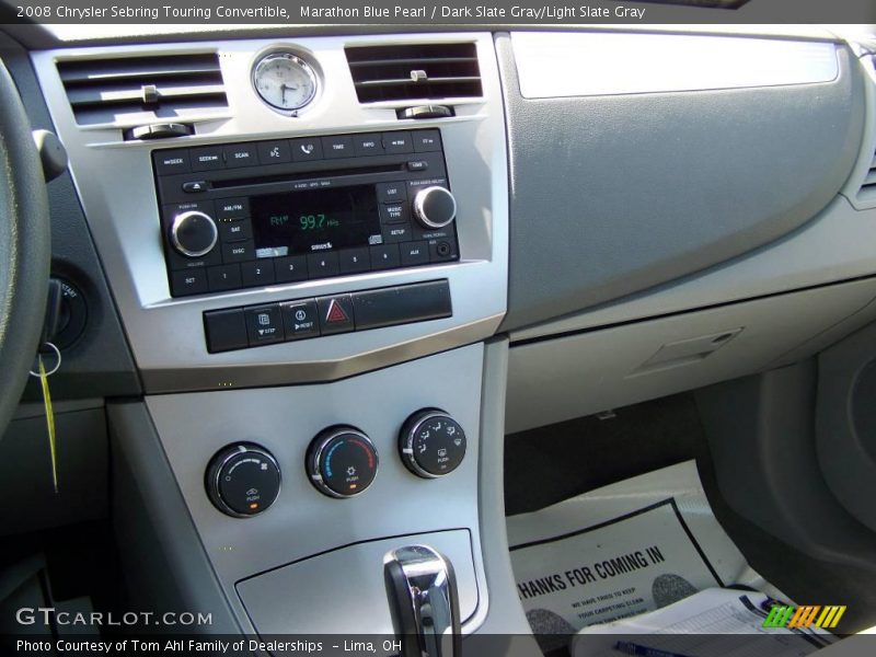 Marathon Blue Pearl / Dark Slate Gray/Light Slate Gray 2008 Chrysler Sebring Touring Convertible