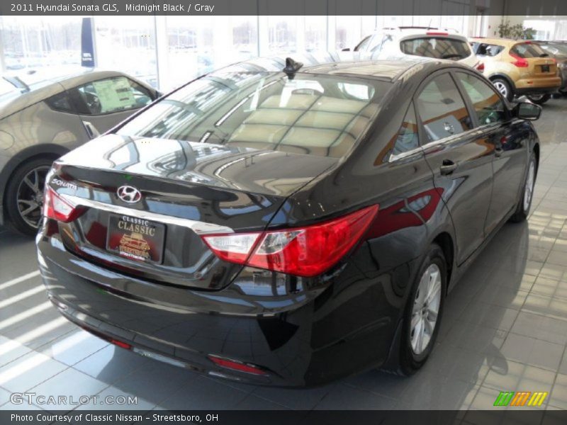 Midnight Black / Gray 2011 Hyundai Sonata GLS