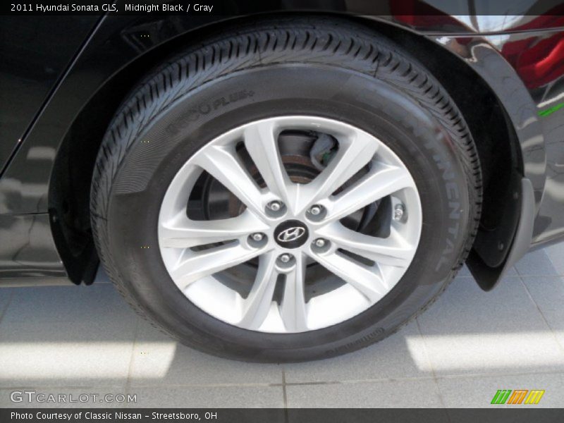 Midnight Black / Gray 2011 Hyundai Sonata GLS