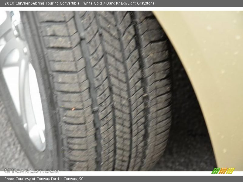 White Gold / Dark Khaki/Light Graystone 2010 Chrysler Sebring Touring Convertible