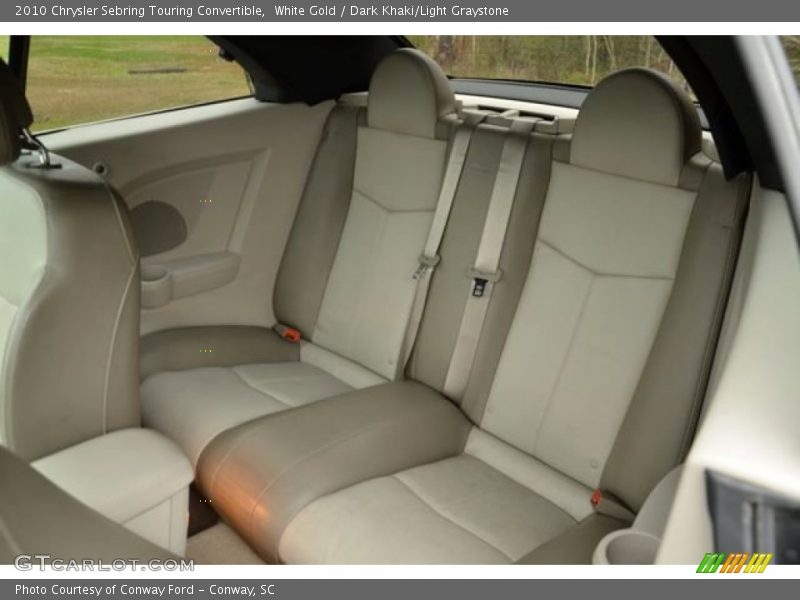 Rear Seat of 2010 Sebring Touring Convertible