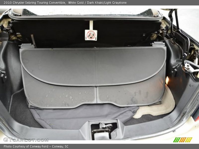 White Gold / Dark Khaki/Light Graystone 2010 Chrysler Sebring Touring Convertible