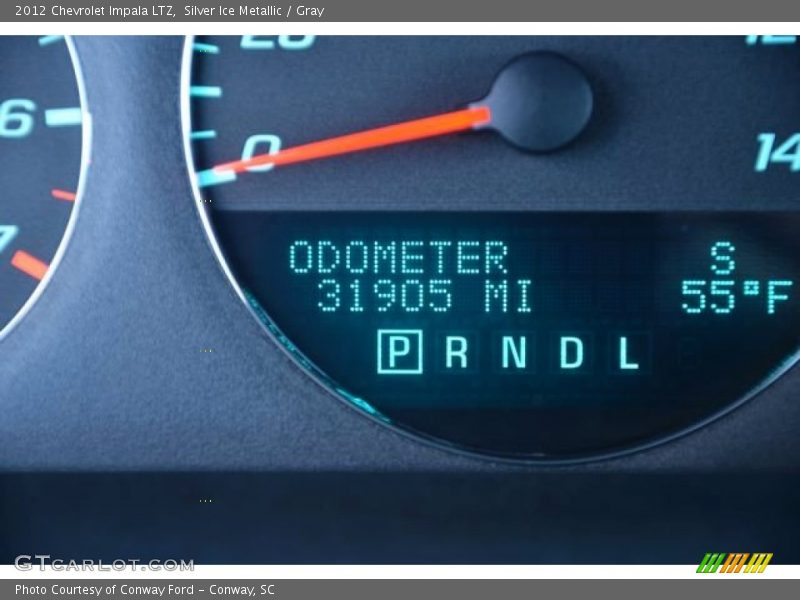 Silver Ice Metallic / Gray 2012 Chevrolet Impala LTZ