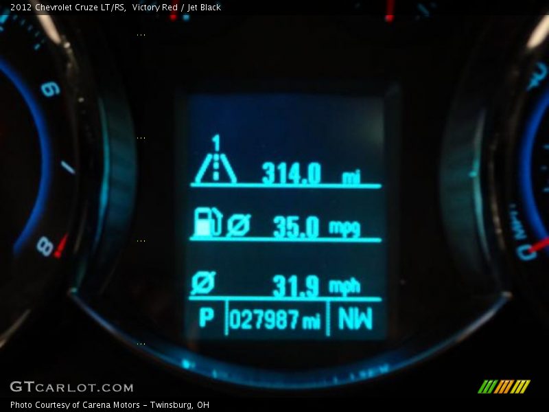 Victory Red / Jet Black 2012 Chevrolet Cruze LT/RS