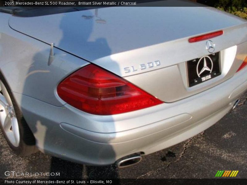 Brilliant Silver Metallic / Charcoal 2005 Mercedes-Benz SL 500 Roadster