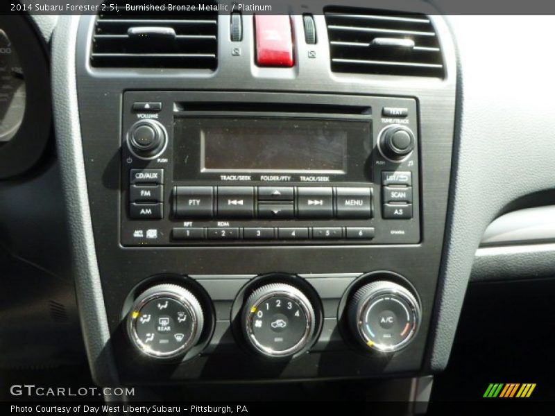 Controls of 2014 Forester 2.5i