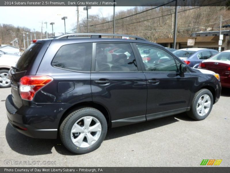 Dark Gray Metallic / Platinum 2014 Subaru Forester 2.5i Premium