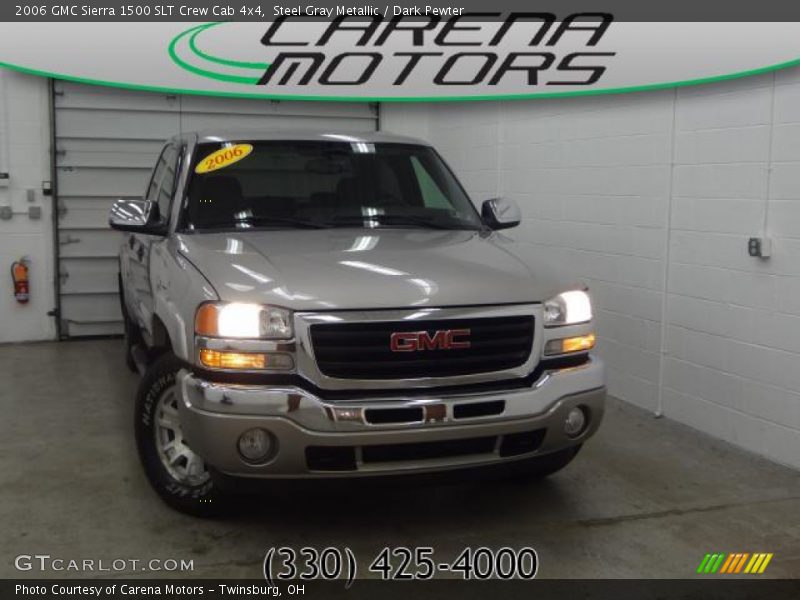 Steel Gray Metallic / Dark Pewter 2006 GMC Sierra 1500 SLT Crew Cab 4x4
