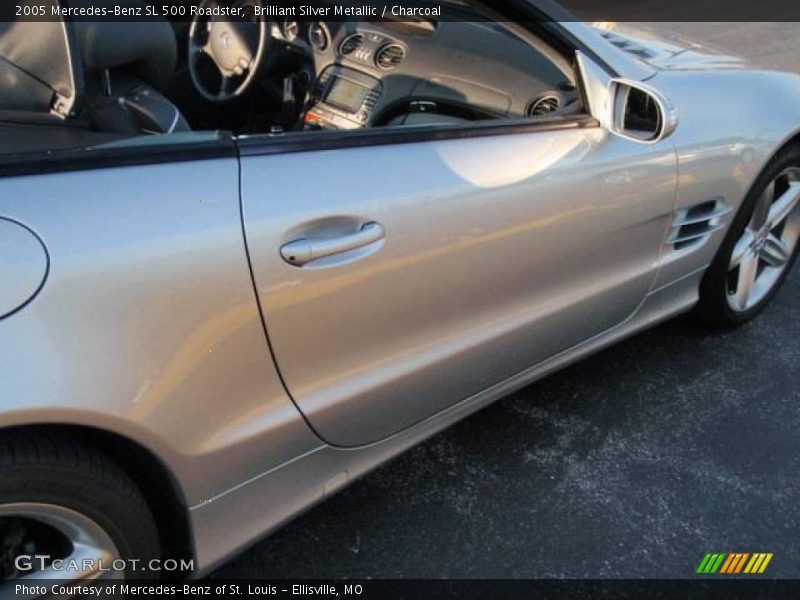 Brilliant Silver Metallic / Charcoal 2005 Mercedes-Benz SL 500 Roadster