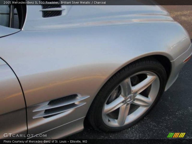 Brilliant Silver Metallic / Charcoal 2005 Mercedes-Benz SL 500 Roadster