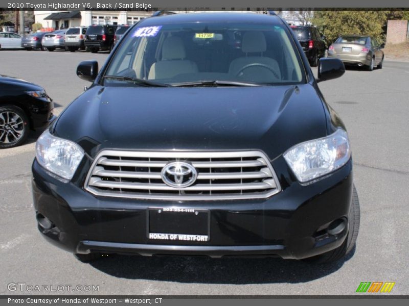 Black / Sand Beige 2010 Toyota Highlander V6