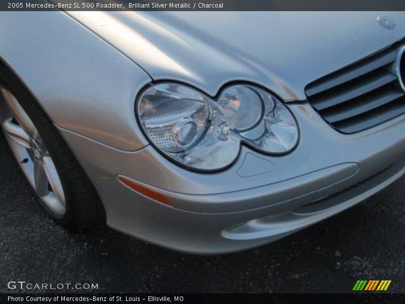 Brilliant Silver Metallic / Charcoal 2005 Mercedes-Benz SL 500 Roadster