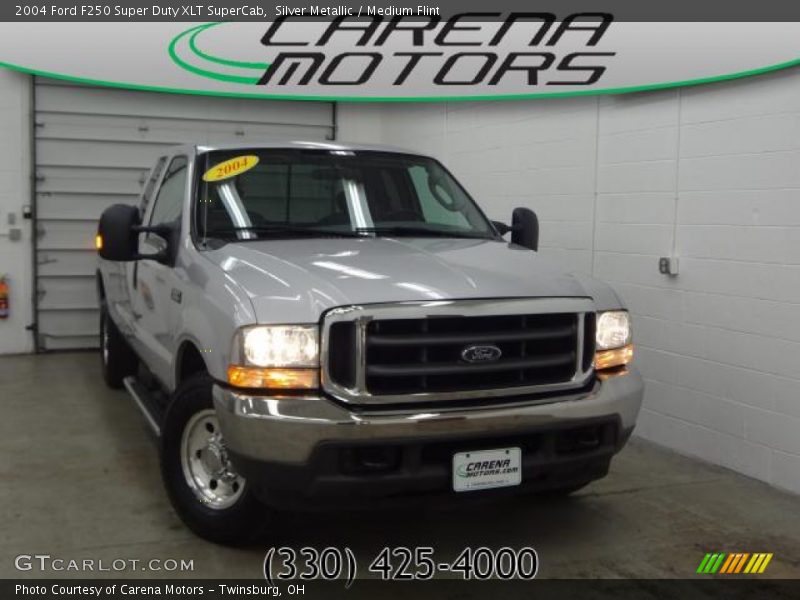 Silver Metallic / Medium Flint 2004 Ford F250 Super Duty XLT SuperCab