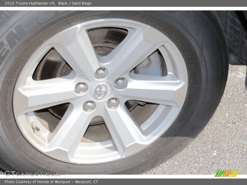 Black / Sand Beige 2010 Toyota Highlander V6
