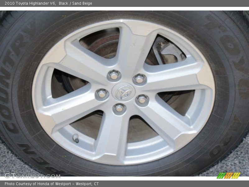 Black / Sand Beige 2010 Toyota Highlander V6