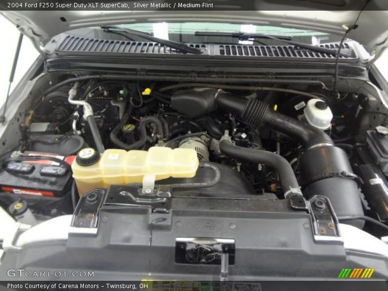 Silver Metallic / Medium Flint 2004 Ford F250 Super Duty XLT SuperCab