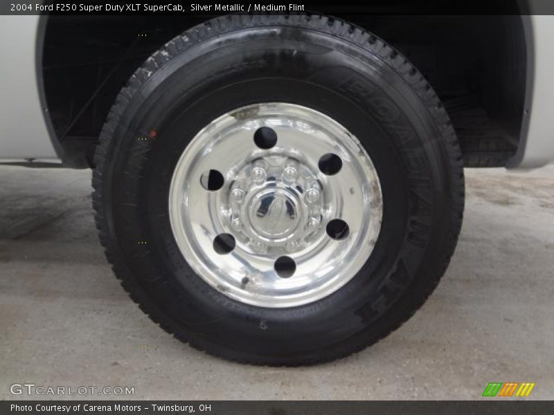 Silver Metallic / Medium Flint 2004 Ford F250 Super Duty XLT SuperCab