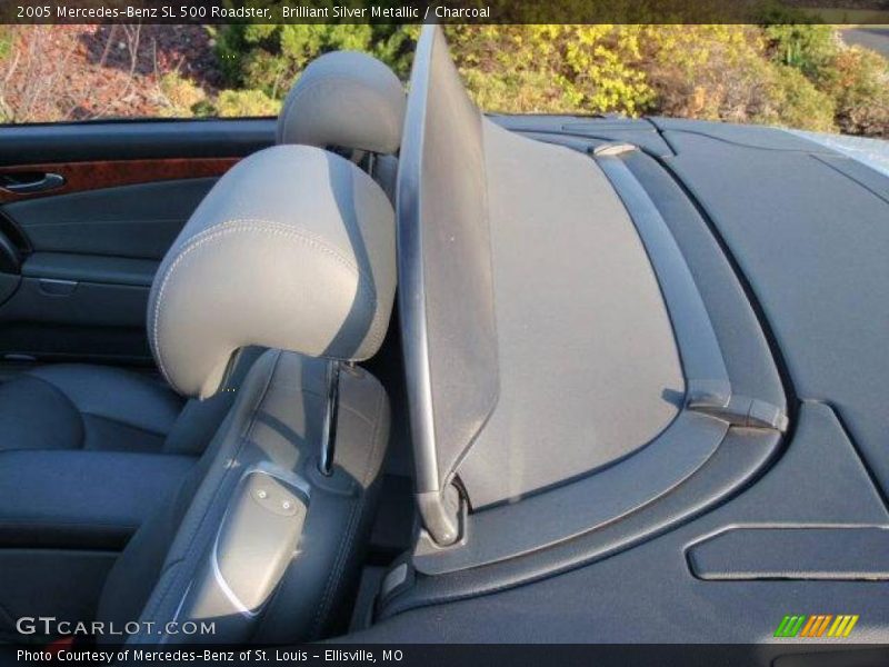 Brilliant Silver Metallic / Charcoal 2005 Mercedes-Benz SL 500 Roadster
