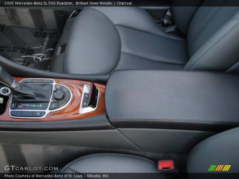 Brilliant Silver Metallic / Charcoal 2005 Mercedes-Benz SL 500 Roadster