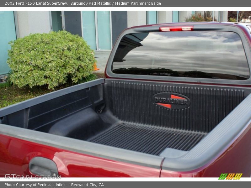 Burgundy Red Metallic / Medium Parchment Beige 2003 Ford F150 Lariat SuperCrew