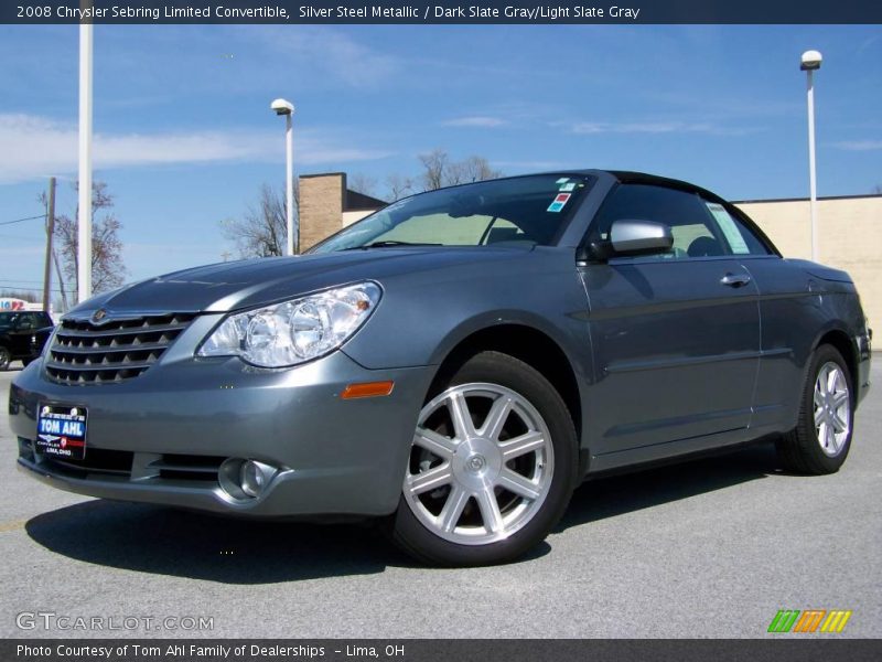 Silver Steel Metallic / Dark Slate Gray/Light Slate Gray 2008 Chrysler Sebring Limited Convertible