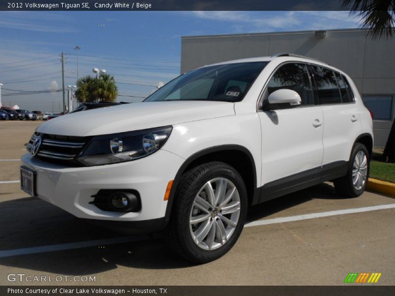 Candy White / Beige 2012 Volkswagen Tiguan SE