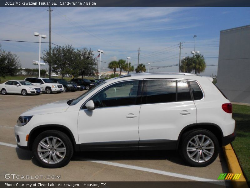 Candy White / Beige 2012 Volkswagen Tiguan SE