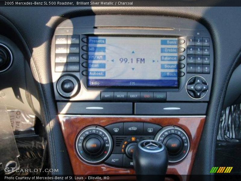 Brilliant Silver Metallic / Charcoal 2005 Mercedes-Benz SL 500 Roadster
