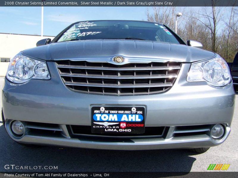 Silver Steel Metallic / Dark Slate Gray/Light Slate Gray 2008 Chrysler Sebring Limited Convertible