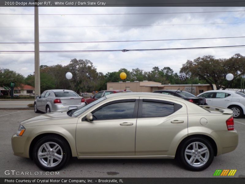 White Gold / Dark Slate Gray 2010 Dodge Avenger R/T