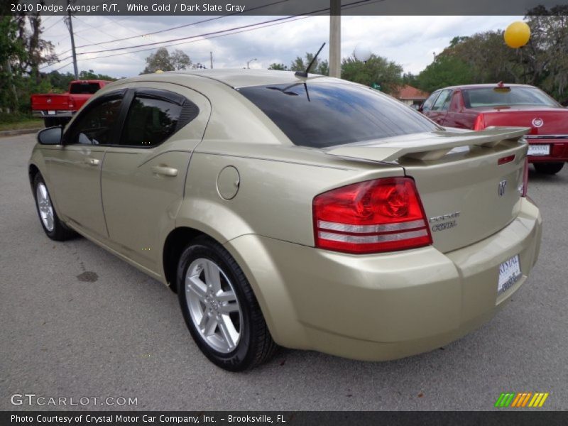 White Gold / Dark Slate Gray 2010 Dodge Avenger R/T
