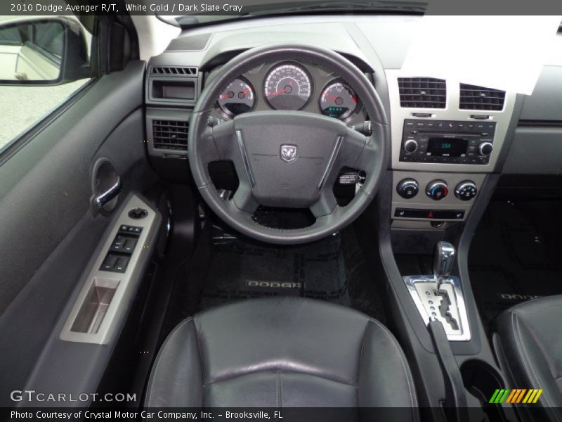White Gold / Dark Slate Gray 2010 Dodge Avenger R/T