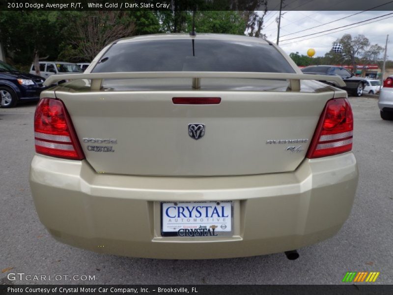 White Gold / Dark Slate Gray 2010 Dodge Avenger R/T