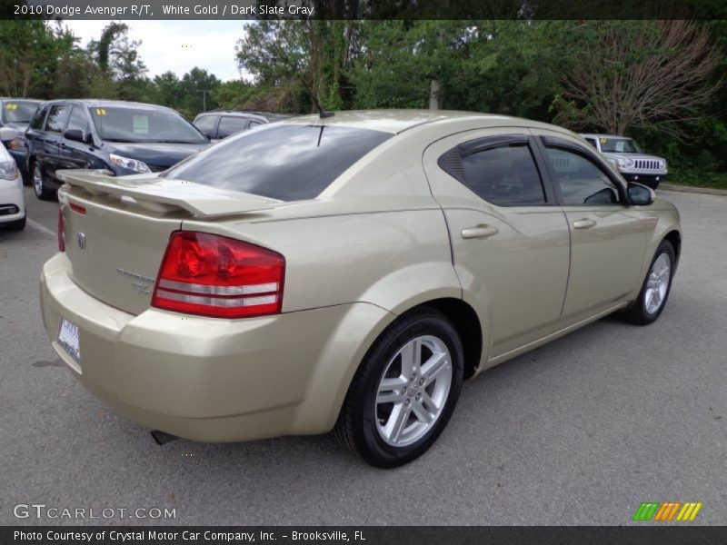 White Gold / Dark Slate Gray 2010 Dodge Avenger R/T
