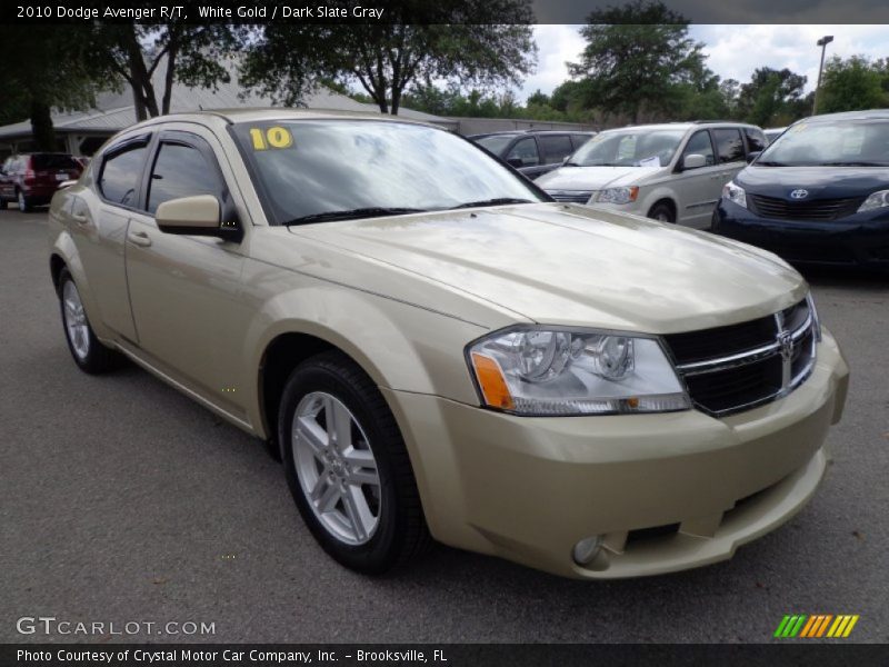 White Gold / Dark Slate Gray 2010 Dodge Avenger R/T
