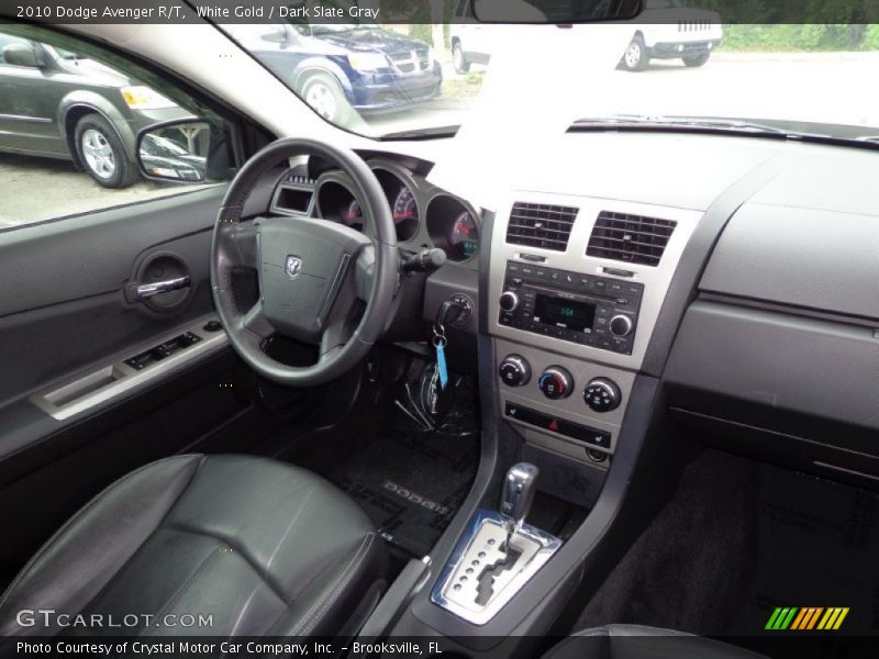 White Gold / Dark Slate Gray 2010 Dodge Avenger R/T