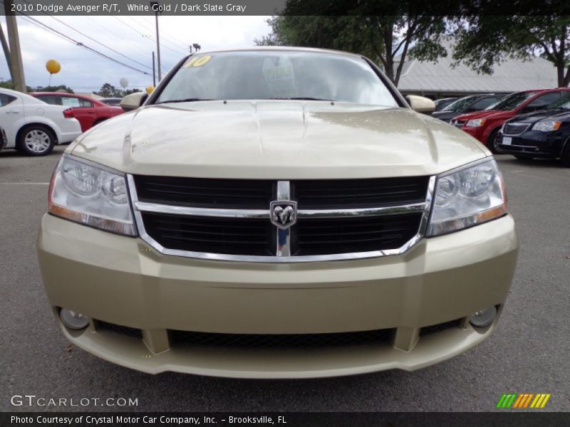 White Gold / Dark Slate Gray 2010 Dodge Avenger R/T
