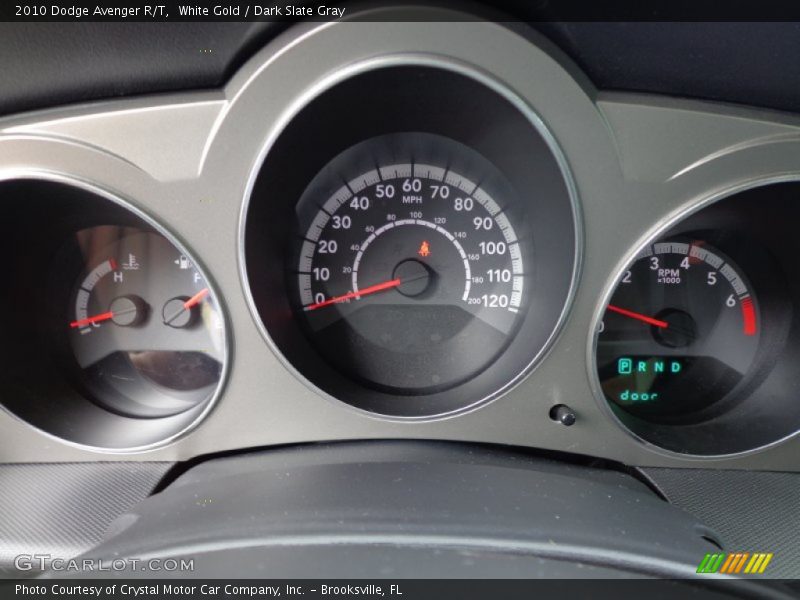 White Gold / Dark Slate Gray 2010 Dodge Avenger R/T