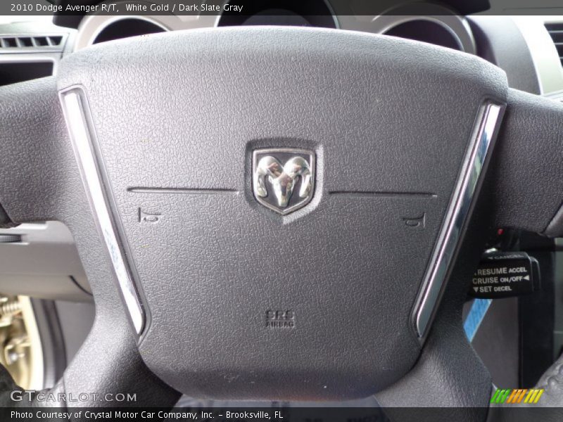 White Gold / Dark Slate Gray 2010 Dodge Avenger R/T