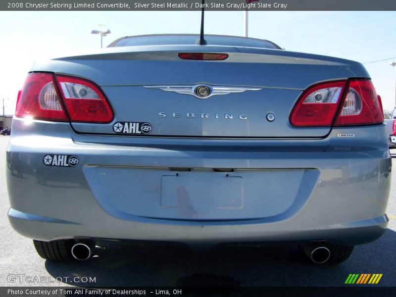 Silver Steel Metallic / Dark Slate Gray/Light Slate Gray 2008 Chrysler Sebring Limited Convertible