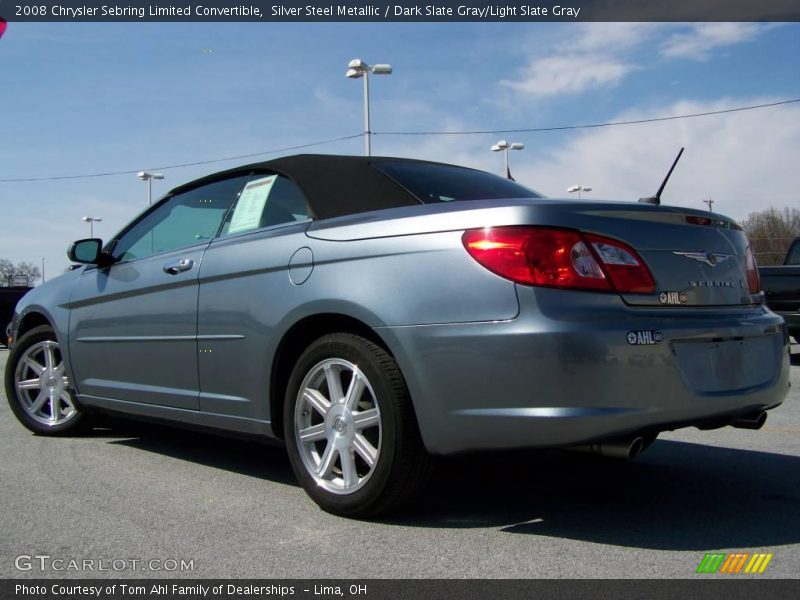 Silver Steel Metallic / Dark Slate Gray/Light Slate Gray 2008 Chrysler Sebring Limited Convertible