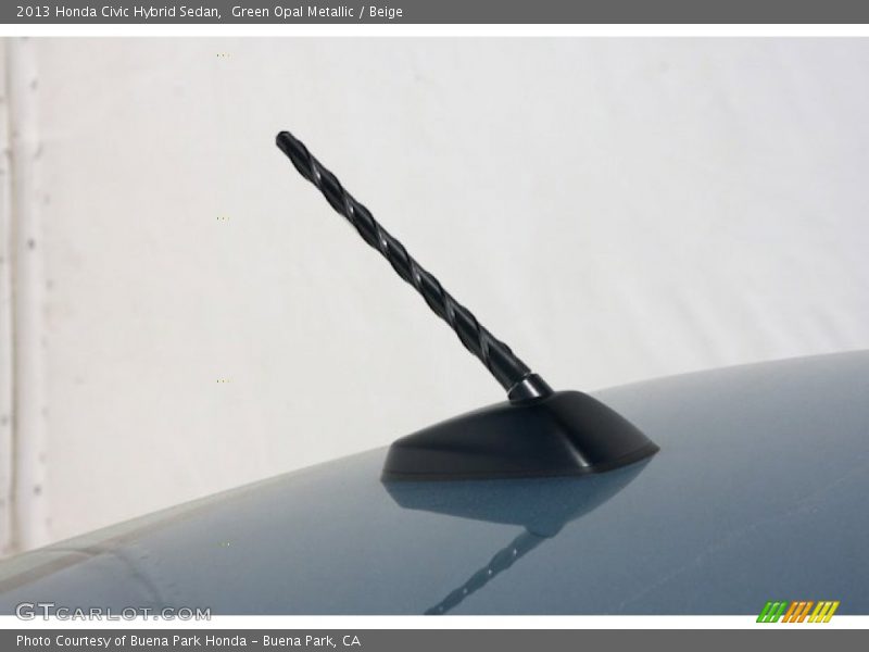 Green Opal Metallic / Beige 2013 Honda Civic Hybrid Sedan