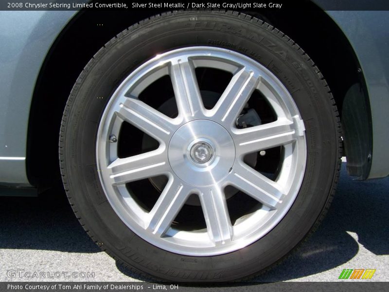 Silver Steel Metallic / Dark Slate Gray/Light Slate Gray 2008 Chrysler Sebring Limited Convertible