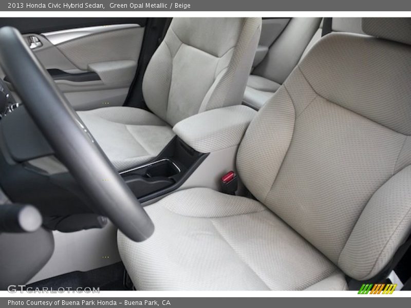 Front Seat of 2013 Civic Hybrid Sedan