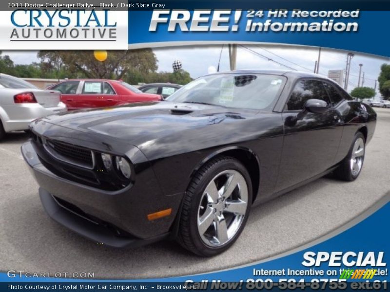 Black / Dark Slate Gray 2011 Dodge Challenger Rallye