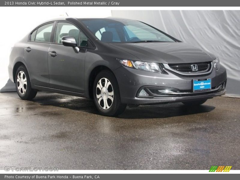 Polished Metal Metallic / Gray 2013 Honda Civic Hybrid-L Sedan